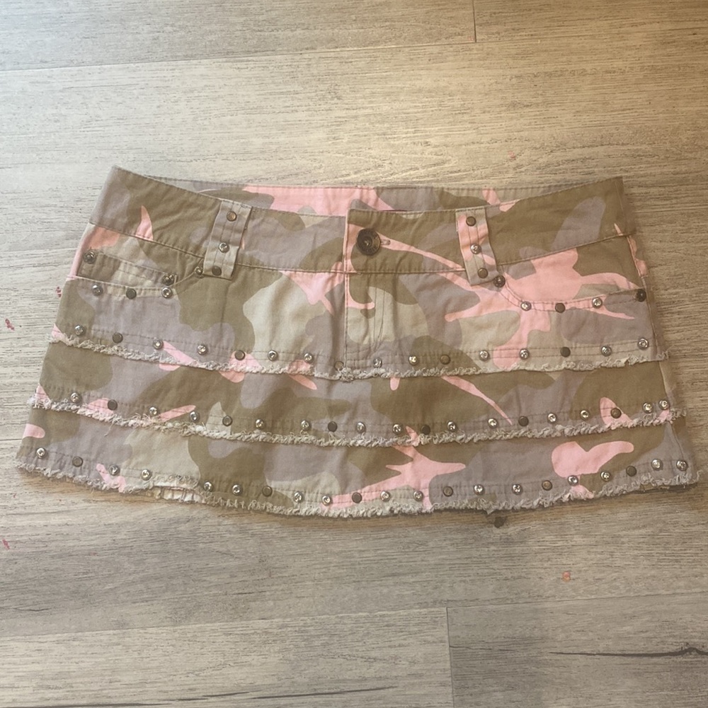 Studded Micro Mini Skirt